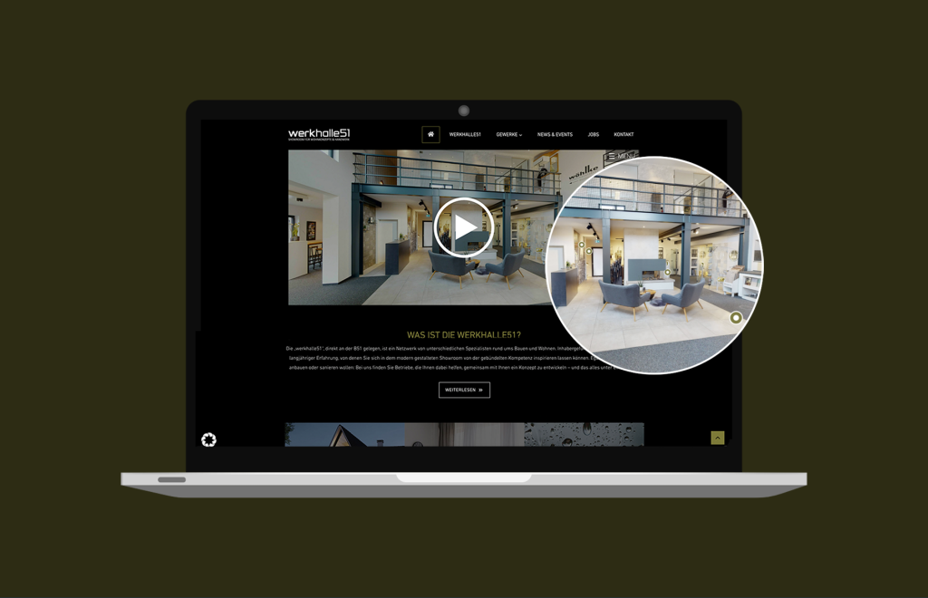 Referenz WERKHALLE 51: Website nach dem technischen Relaunch