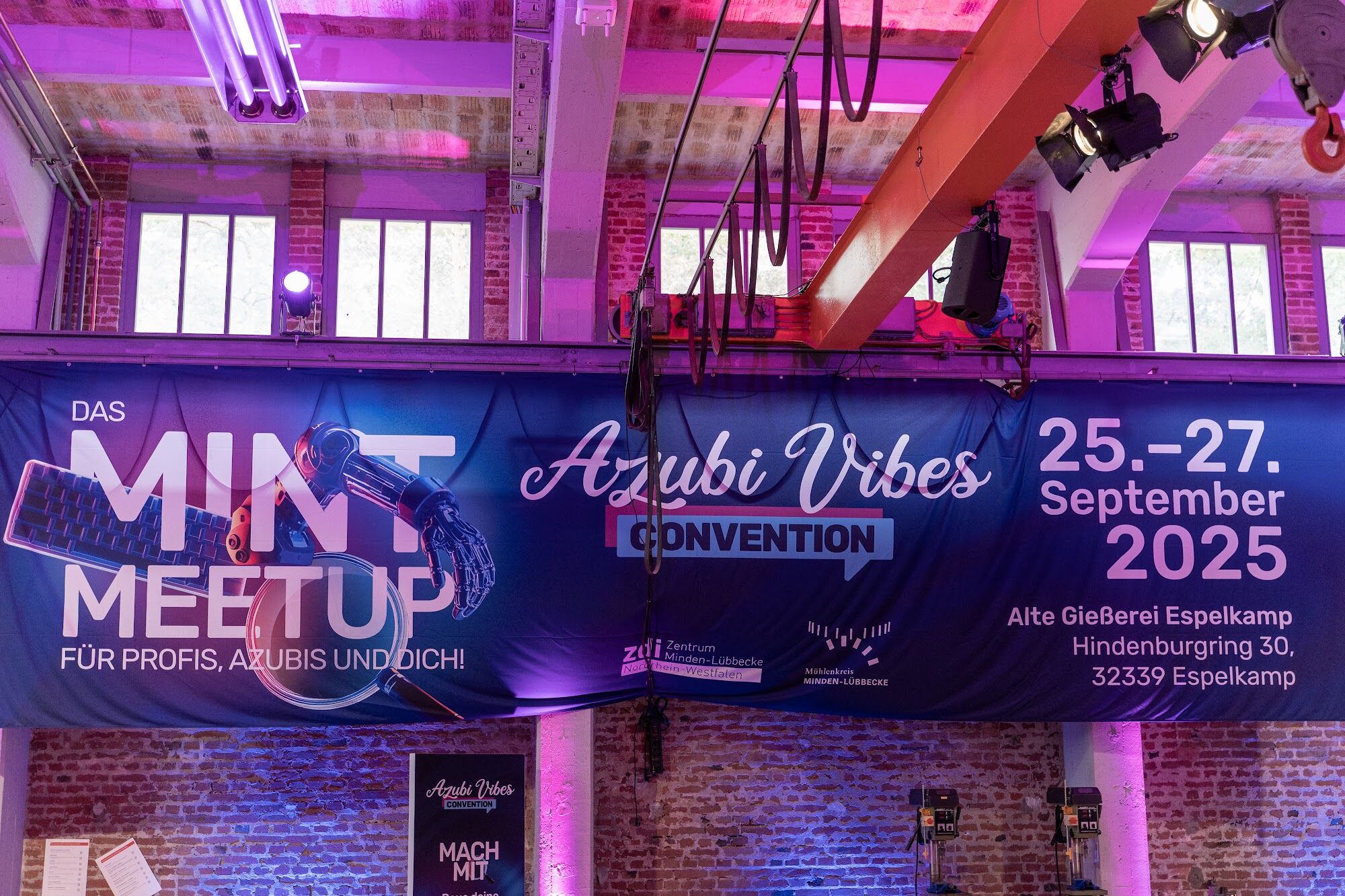 Banner Das MINT Meetup 2025 in der Alten Gießerei Espelkamp