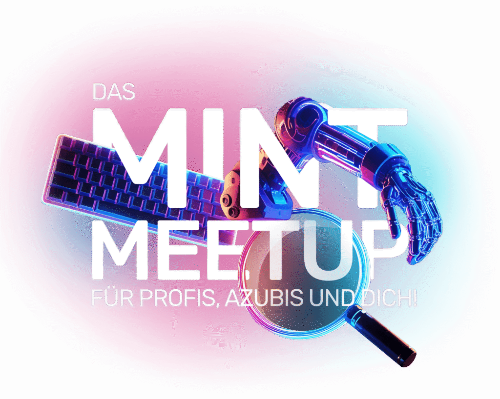 Keyvisual „Das MINT Meetup“ der Azubi Vibes Convention