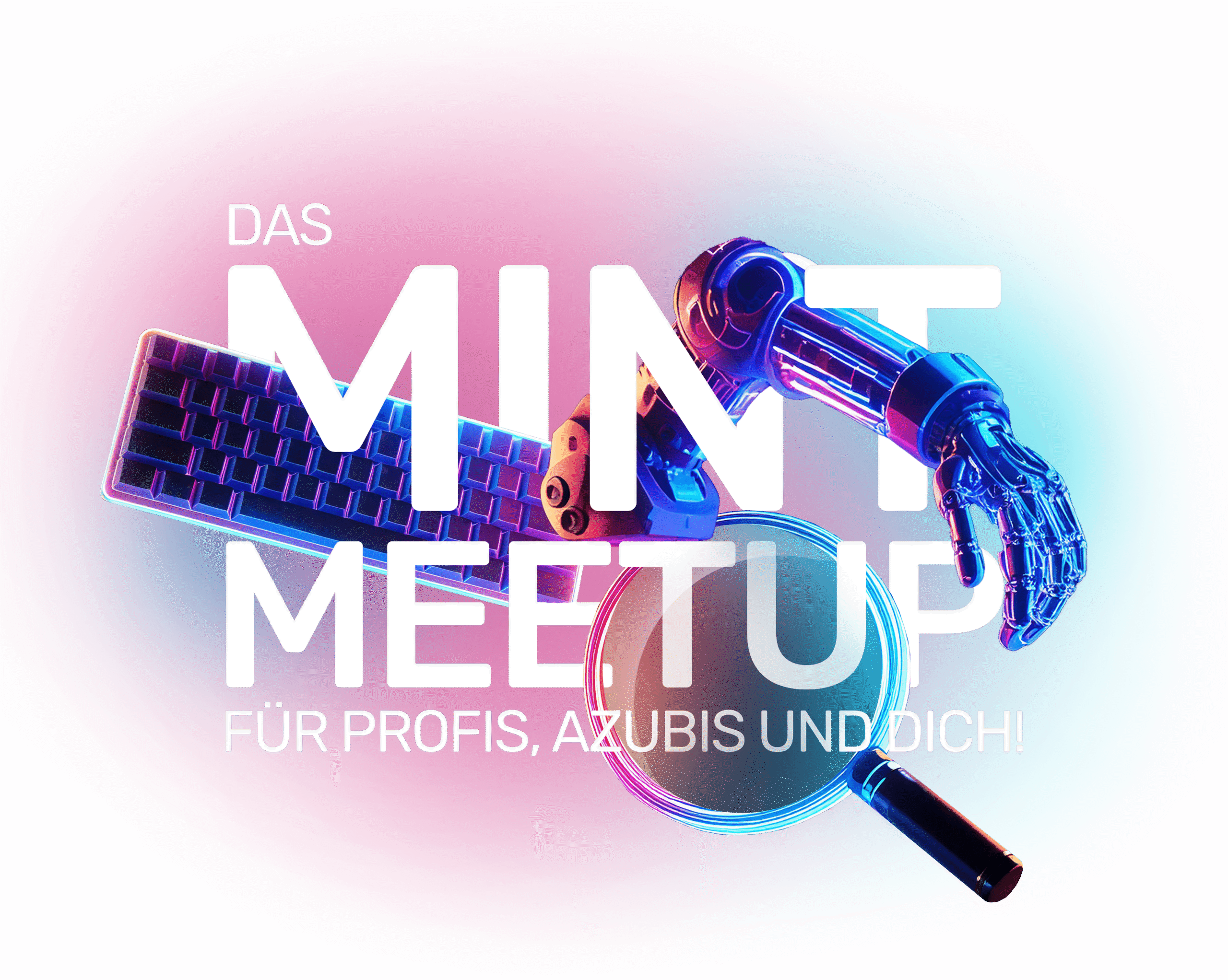 Keyvisual „Das MINT Meetup“ der Azubi Vibes Convention