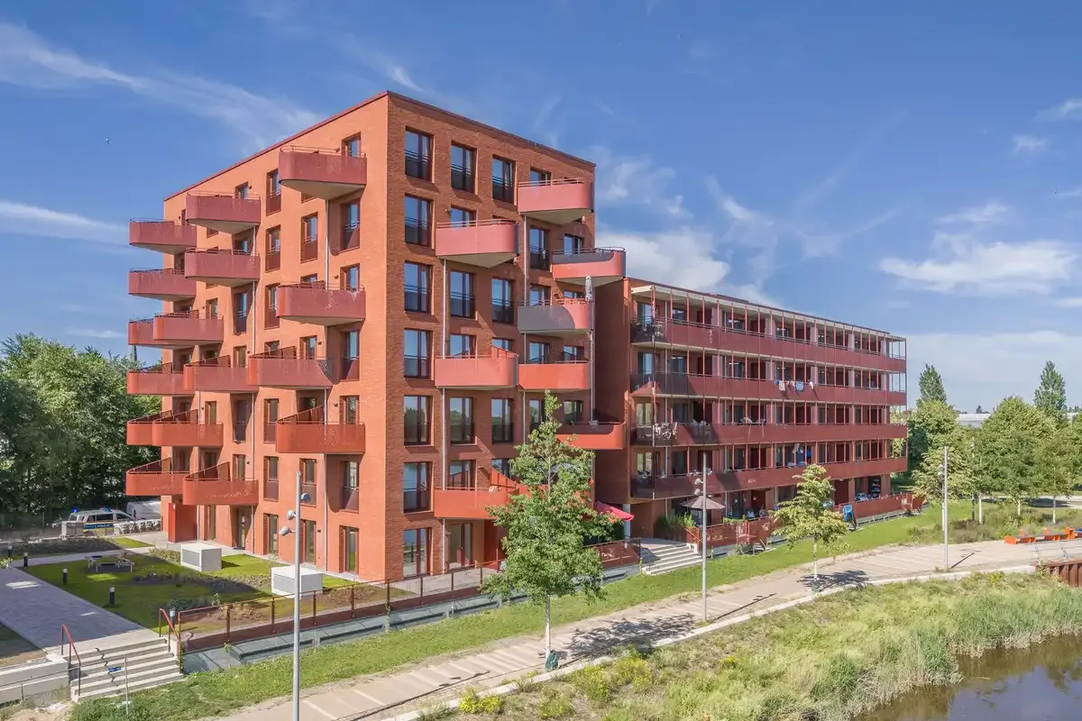 Neubauprojekt Kistner-Carré der GEWOBA an der Geeste in Bremerhaven-Lehe
