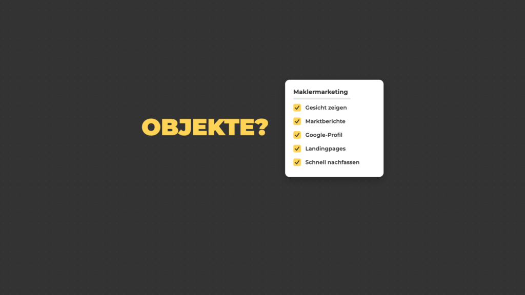 Maklermarketing: Gesicht zeigen, Marktberichte, Google-Profil, Landingpages, schnell nachfassen